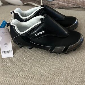 Carter's Black Youth Soccer Shoes size 1